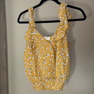 Cute tank blouse! XS BARELY WORN